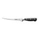 CAC China KFFL-G70 Schnell Fillet Knife, 7-1/4" Flexible, Forged, Carbon Steel Blade, Black Handle 1 image