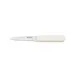 CAC China KPHD-3 Paring Knife, 3" Pointed Tip, White Plastic Handle, Precision Kitchen Cutlery 1 image
