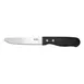 CAC China KPSK-50 Jumbo Steak Knife, 5" Stainless Steel Blade, Black Plastic Handle - 1 Dozen 1 image