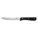 CAC China KPSK-50F Steak Knife, 5" Stainless Steel Blade, Black Plastic Handle, 1 Dozen 1 image