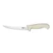 CAC China KSBN-61 Boning Knife, 6" Curved Blade, High-Carbon Steel, White Handle 1 image