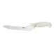 CAC China KSBR-91 Klinge Bread Knife, 9", Offset, Stamped, German High-Carbon Steel, White Handle 1 image