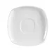 CAC China KSE-2 Square Saucer, 6" x 6" x 0.75", White Porcelain, Dishwasher Safe - 1 Dozen 1 image