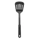 CAC China KUNL-TL06 Plastic Slotted Turner, Black Nylon Handle, Construction, Non‑Stick Cookware 1 image