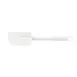CAC China KUSF-R-10 Commercial Spatula, 10" Flat Blade, Rubber, White Handle And Blade, BPA Free 2 image