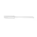 CAC China KUSF-R-10 Commercial Spatula, 10" Flat Blade, Rubber, White Handle And Blade, BPA Free 1 image