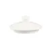 CAC China LN-3-LID - Lion Head Porcelain Lid, 3.5" Dia x 1.5" H, White, Dishwasher Safe - 1 Dozen 1 image