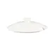 CAC China LN-64-LID - Lion Head Porcelain Lid, 6-1/2" Dia x 1-3/4" H, Super White, Dishwasher Safe - 1 Dozen 1 image