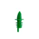 CAC China LQPR-P2GN Free Flow Liquor Pourer, Plastic, Green, With Collar, Sold per Dozen 1 image