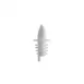 CAC China LQPR-P2WT Free Flow Liquor Pourer, Plastic, White, With Collar, Sold per Dozen 1 image