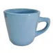 CAC China LV-1-LBU Las Vegas Coffee Cup 7.5 oz 3¼" Dia x 3" H Light Blue Stoneware Safe - 1 Dozen 1 image