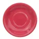 CAC China LV-2-R Round Saucer, 6" Dia x 1" H, Red Stoneware Ceramic, Dishwasher Safe - 1 Dozen 1 image