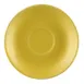 CAC China LV-36-Y After Dinner Cup Saucer, Round 4.5" x 0.75" Yellow Ceramic, Safe - 1 Dozen 1 image