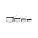CAC China MC1S-4SET Measuring Cup, 4-Piece set, Wire Handle, Stainless Steel - Set 1 image
