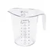 CAC China MCBK-200 Measuring Cup, 2 Qt./200-2000 mL, Polycarbonate, Dual Color Embossed Graduations 1 image