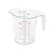 CAC China MCBK-50 Measuring Cup, 1 pt./50-500 mL, Polycarbonate, Dual Color Embossed Graduations 1 image