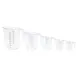 CAC China MCBK-5SET Measuring Cup Set, 5-Piece, 1 Qt, 2 Qt, 4 Qt, 1 Pt, 1 Cup, PC, NSF - Set 1 image