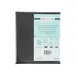 CAC China MCC1-11BK Menu Cover - 1-Panel Letter Size 8"5 x 11" Faux Leather Black Booklet 1 image