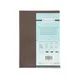 CAC China MCC2-14BN Menu Cover - 2-Panel Legal Size 8-1/2" x 14" Faux Leather Brown Booklet 1 image