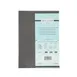CAC China MCC2-14GY Menu Cover - 2‑Panel Legal Size 8‑1/2" x 14" Faux Leather Gray Booklet 1 image