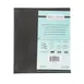 CAC China MCC4-11BK Menu Cover - 4‑Panel Letter Size 8"5 x 11" Faux Leather Black Booklet 1 image