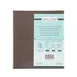 CAC China MCC4-11BN Menu Cover - 4-Panel Letter Size 8-1/2" x 11" Faux Leather Brown Booklet Style 1 image