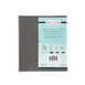 CAC China MCC4-11GY Menu Cover - 4‑Panel Letter Size 8‑1/2" x 11" Faux Leather Gray Booklet 1 image