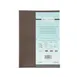 CAC China MCC4-14BN Menu Cover - 4‑Panel Legal Size 8‑1/2" x 14" Faux Leather Brown Booklet Style 1 image