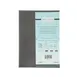 CAC China MCC4-14GY Menu Cover - 4‑Panel Legal Size Booklet, 8½" x 14", Faux Leather Gray 1 image