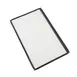 CAC China MCP1-914BK Menu Cover, 1-Pocket 8-1/2" x 14" Legal Insert, Brass Corners, Black Trim 1 image