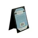 CAC China MCT2-75BK - Menu Tent Cover, 5" x 7" Black Faux Leather, 2‑Panel Insert 2 image