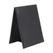 CAC China MCT2-75BK - Menu Tent Cover, 5" x 7" Black Faux Leather, 2‑Panel Insert 1 image