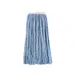 CAC China MHD1-32BL Wet Mop Head - 32 oz Capacity, 1"¼ Band, 4‑Ply Poly‑Cotton Yarn, Blue Cut End 1 image