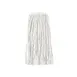 CAC China MHD1-32WT Wet Mop Head - 32 oz Capacity, 1"¼ Band, White 4‑Ply Poly‑Cotton Blend, Washable 1 image