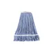 CAC China MHD2-32BL Wet Mop Head - 32 oz, 1-1/4" Loop Band, 4‑Ply Poly‑Cotton Yarn, Blue 1 image