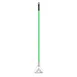 CAC China MHLM-ST57 Mop Handle, 57" Metal Stirrup Frame with Hanging Hole for Storage - 1/Each 1 image