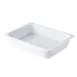 CAC China MLBF-103-W Melamine Buffet Pan, 1/3 Size, 2-1/2" Deep, White - 1 Dozen 1 image