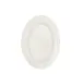CAC China MLDRE-12 Oval Platter, 10.375" W x 7.375" D x 0.875" H, White Melamine - 1 Dozen 1 image
