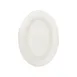 CAC China MLDRE-14 Oval Platter, 12.5" W x 8.875" D x 1.125" H, White Melamine - 1 Dozen 1 image