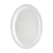 CAC China MLNC-14 Oval Platter, 13" x 9.6" White Melamine, Dishwasher Safe, Break Resistant - 1 Dozen 1 image