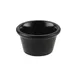 CAC China MRKF-3-BLK - 3 oz Black Melamine Ramekin, 3-1/8" Dia, Dishwasher Safe - 1 Dozen 1 image