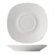 CAC China NGA-2 Square Saucer 5.75" x 5.75" x 0.75" Bone White Porcelain Vitrified - 1 Dozen 1 image