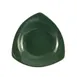 CAC China P-77-G Festiware Triangular Pasta Bowl 22 oz 10"x10"x2" Green Ceramic Safe - 1 Dozen 1 image