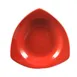 CAC China P-77-R Festiware Triangular Pasta Bowl 22 oz Red Stoneware, Microwave Safe - 1 Dozen 1 image