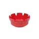 CAC China PAST-4R - Round 4" Diameter Ashtray, 1-3/4" Height, Melamine, Red Finish - 1 Dozen 1 image