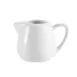 CAC China PC-404 Creamer Pitcher, 4‑5 oz Capacity, 2.5" Dia x 2.5" H Porcelain Super White with Handle - 1 Dozen 1 image