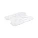 CAC China PCDS-H Half-Size Food Pan Drain Shelf, Polycarbonate, Clear, NSF, Shatter-Resistant 1 image
