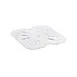 CAC China PCDS-S Food Pan Drain Shelf, 1/6-Size, Polycarbonate, Clear, NSF, Scratch Resistant 1 image