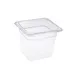 CAC China PCFP-S6 Polycarbonate Food Pan, 1/6 Size, 6" Deep, Clear, Non-Stick Interior 1 image