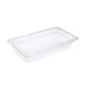 CAC China PCFP-T2 Polycarbonate Food Pan, 1/3-Size, 2-1/2" Deep, Clear, Non-Stick Interior 1 image